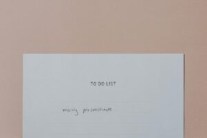 A closeup on a piece of paper with TO DO LIST printed at the top and on the first line, someone scribbled "mainly procrastinate".